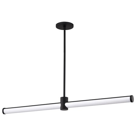 Nuvo Bowman, 36 Inch LED Island Pendant, Matte Black, Acrylic Lens 62/2271